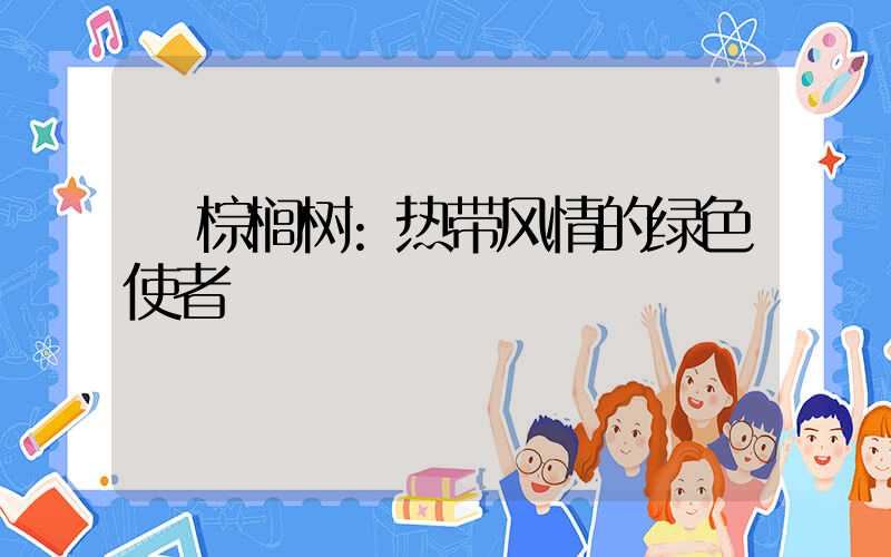 棕榈树:热带风情的绿色使者